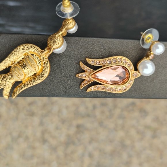 Oscar de la Renta Crystal Earrings (for pierced ears) Made in USA - Picture 16 of 16